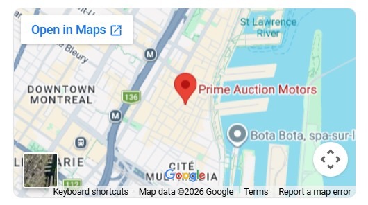 Prime Auction Motors Office Map Location